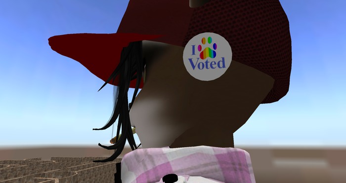 Gay Furry Pride I Voted Sticker