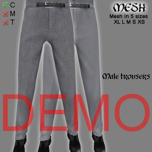Mens trousers mesh DEMO