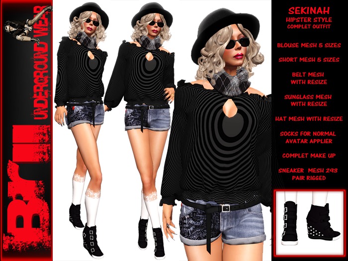 ** SEKINAH HIPSTER STYLE COMPLET OUTFIT **