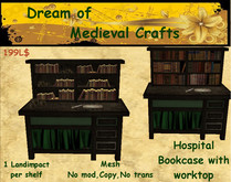 ((*DMC*)) Hospital - Bookcase with worktop 