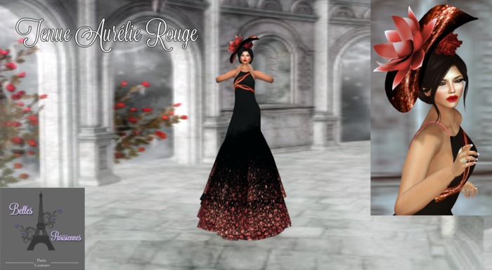 Belles Parisiennes - Tenue Aurelie Rouge-