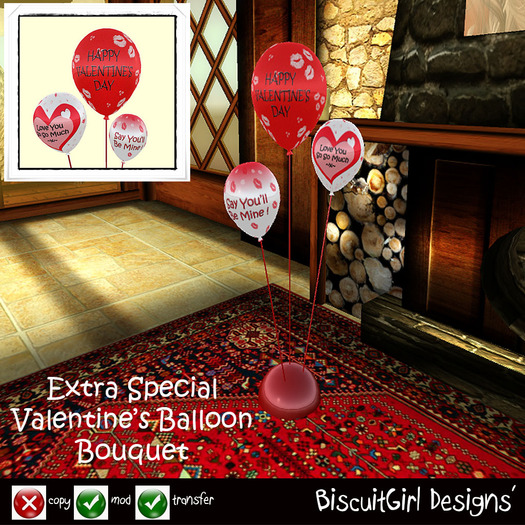 Extra Special Valentines Balloon Bouquet