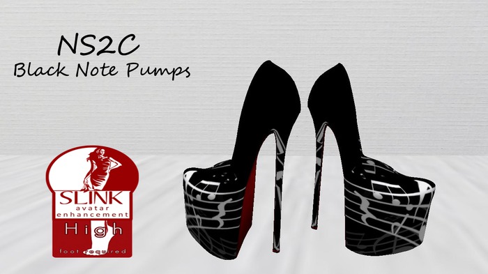 NS2C Slink High Pumps Black Note
