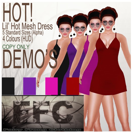 Hot! Lil' Mesh Dress  demos