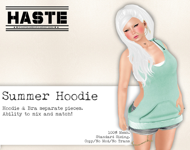 [Haste] Summer Hoodie - White 