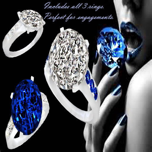 Diamond Elegance Sapphire Set Boxed