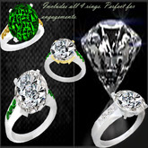 Diamond Elegance Emerald Set Boxed