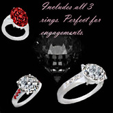 Diamond Elegance Ruby Set Boxed