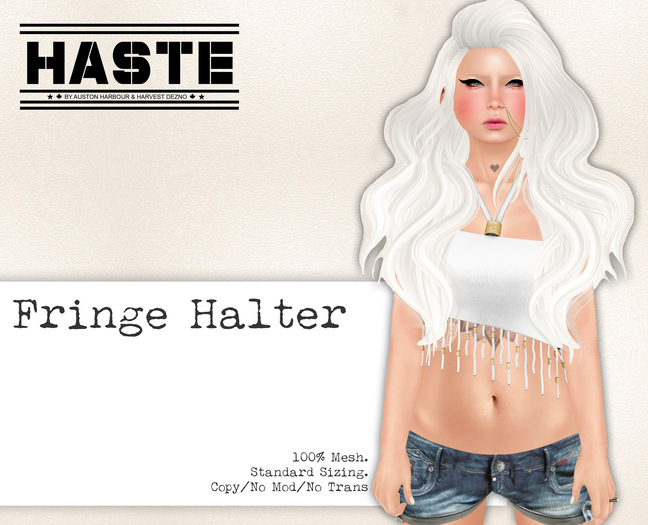 [Haste] Fringe Halter - Brown 