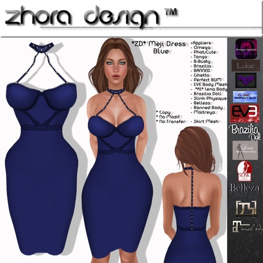 *ZD* Meji Dress Blue