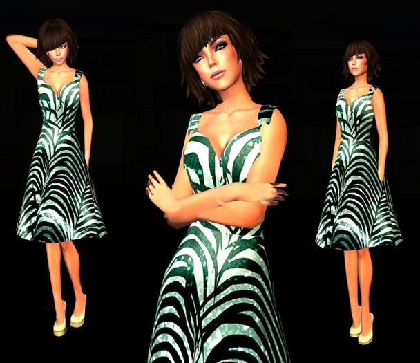 *zebra* cocktail dress