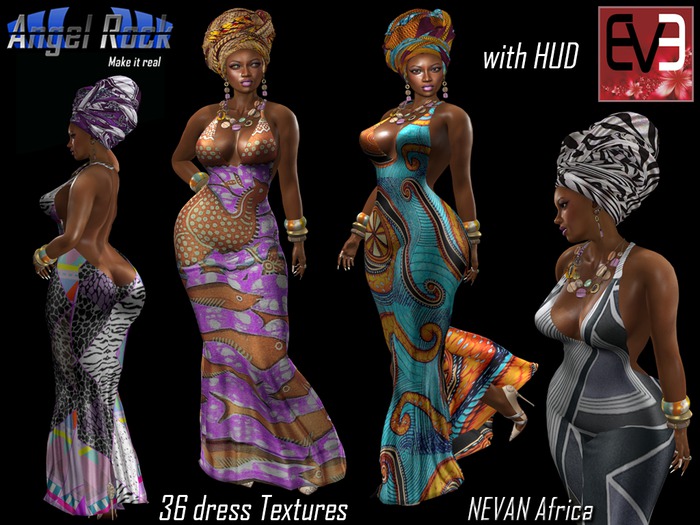Angel Rock DRESS Afican Asian Blush