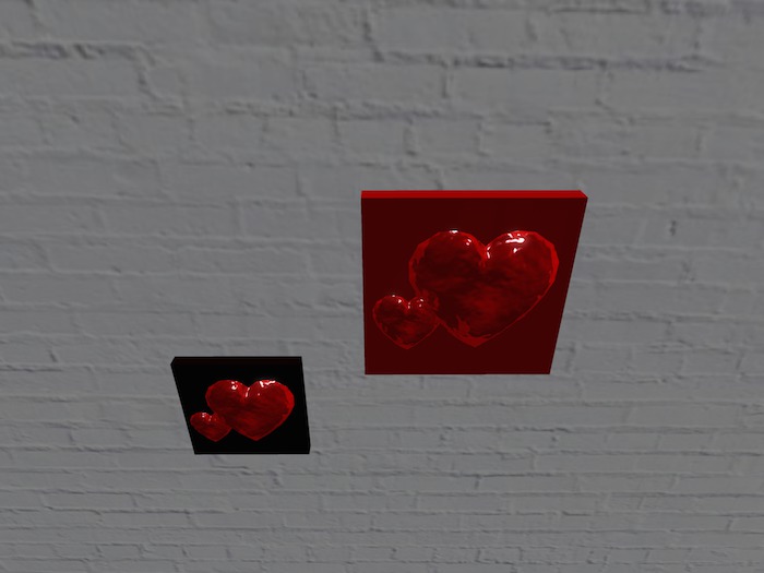 Valentine Hearts 3 D Picture