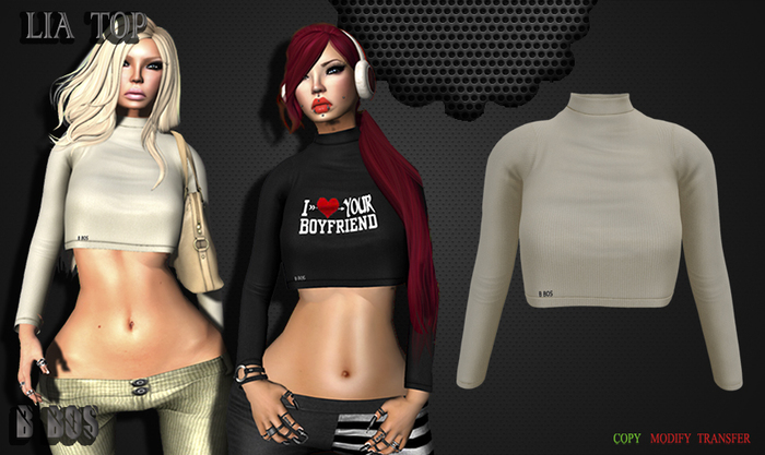 B BOS -Lia Top-Bone-