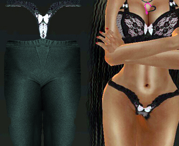 *HB* Black Leggings Full Perm TGA File