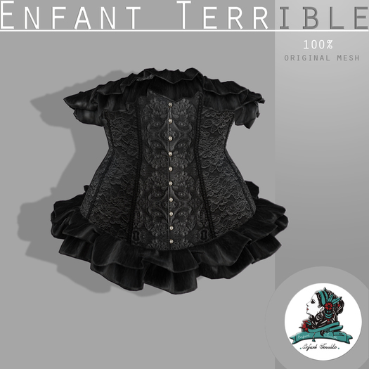 .Enfant Terrible. Rosalies Corset Black