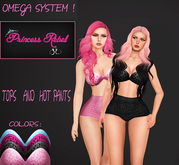 Princess Rebel - Wild Girl Hot Pants & Bandeau Top - Omega System Appliers - System Layers - Includes 4 Colors!