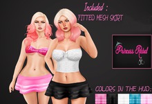 Princess Rebel - Cutie Mesh Skirt - Texture Change 5 Colors!