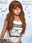 =DeLa*= Mesh Hair "Margaux" Blacks and Whites