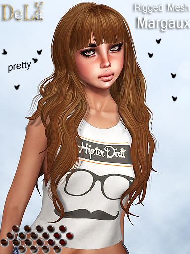 =DeLa*= Mesh Hair "Margaux" Reds