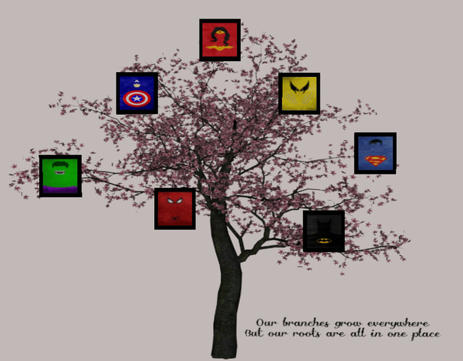 *Daemotie Decal* ~ Family Tree 7 frame decal