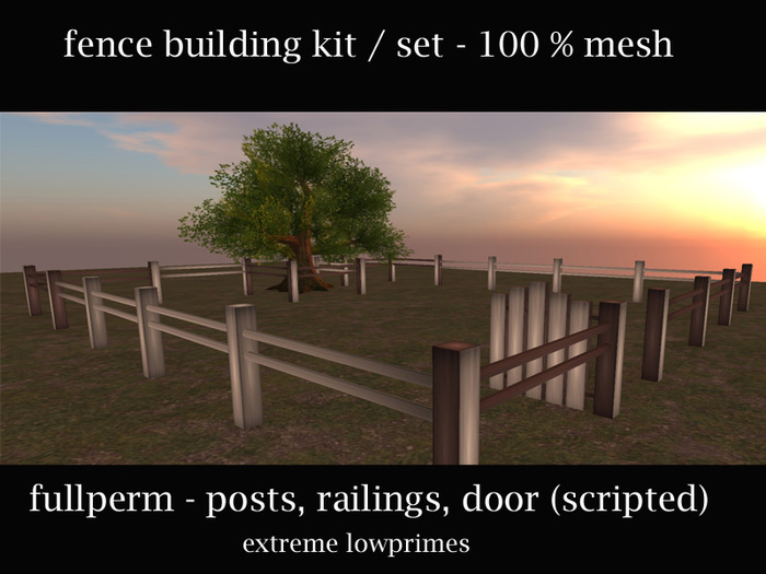 FENCE - builders kit / set - 100 % mesh - fullperm