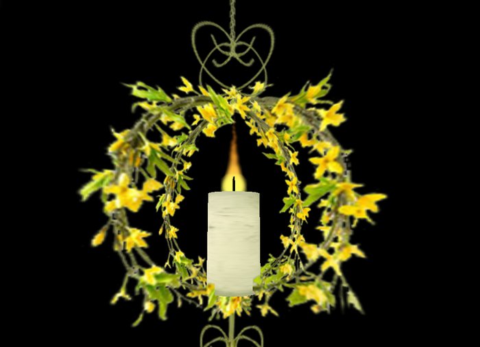 Forsythia Candle Light-Hanging
