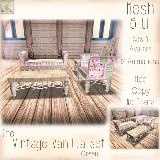~ASW~The Vintage Vanilla Set~ Green