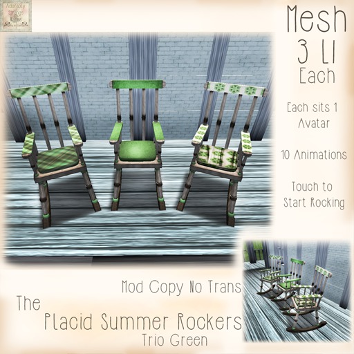 ~ASW~ The Placid Summer Rockers~Green