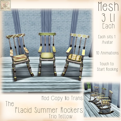 ~ASW~ The Placid Summer Rockers~Green