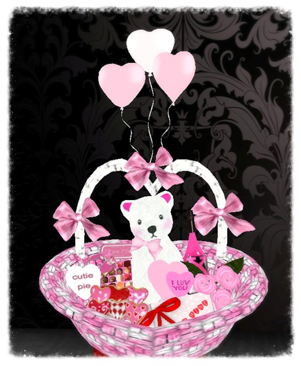 Pinky  Valentines Gift Basket