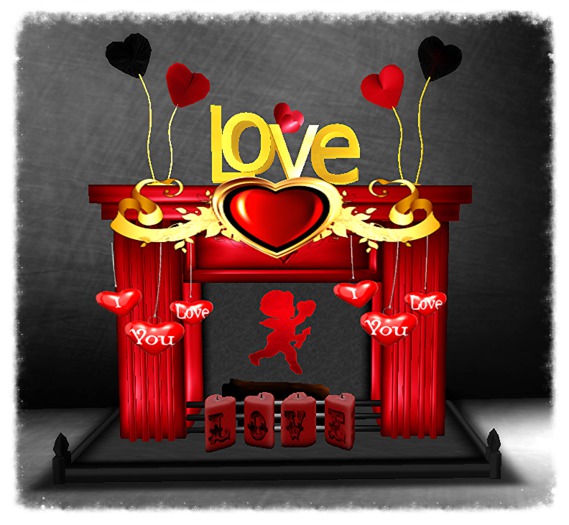 Valentines Day Fireplace