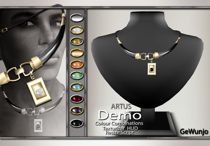 GeWunjo : ARTUS gold male necklace DEMO