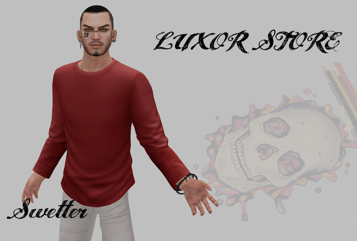  Sweater RR Red  MESH