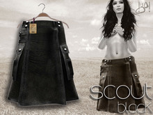!gO! Girl Scout kilt - Black
