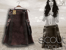 !gO! Girl Scout kilt - Brown