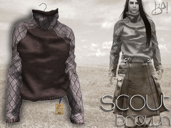 !gO! Boy Scout blouse - Brown