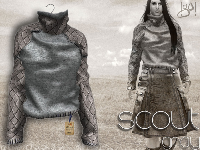 !gO! Boy Scout blouse - Gray