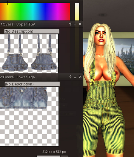 *HB*Sexy Overall Tintable Full Perm TGA Files