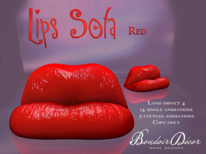 Boudoir Lips Sofa RED