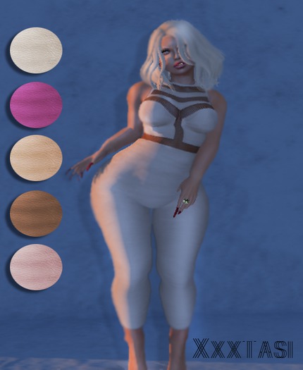 Xxxtasi Leather Jumper cream