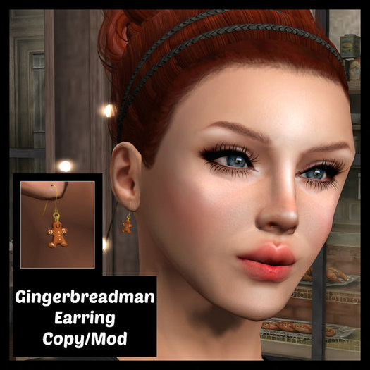 Gingerbread Man Earrings