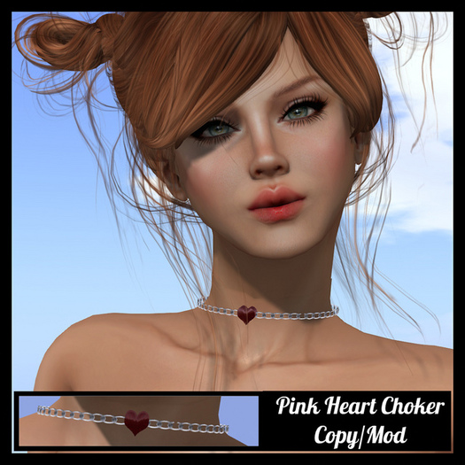 :TS: Pink Heart Choker