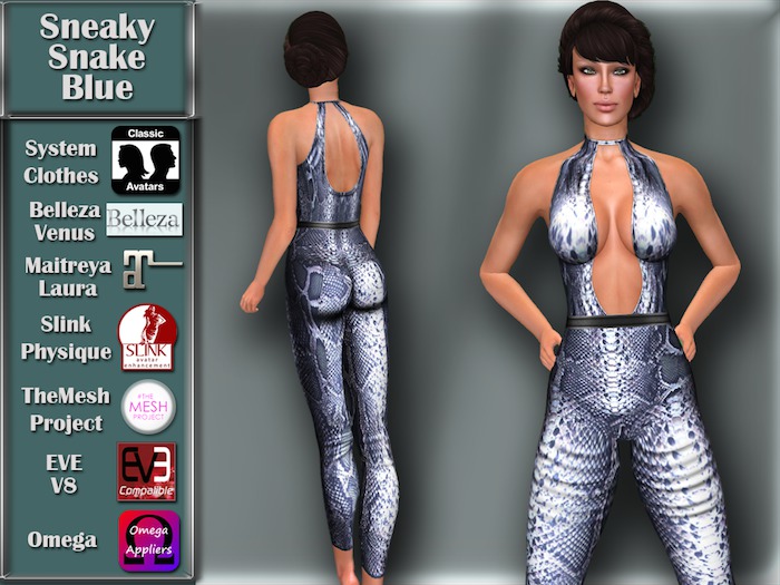 [TKS] BASIC -  Sneaky Snake Blue