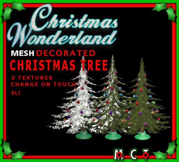 MESH Decorated Christmas Tree 