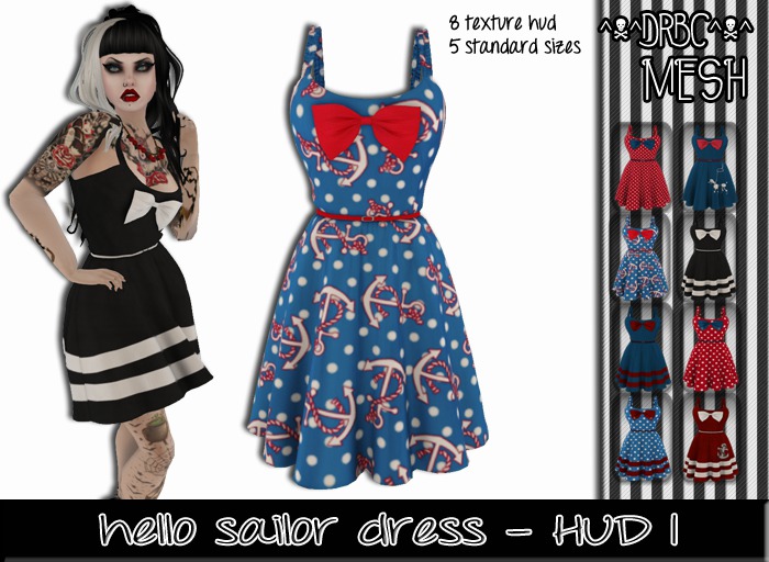 ::drbc:: hello sailor dress - hud 1 [boxed]