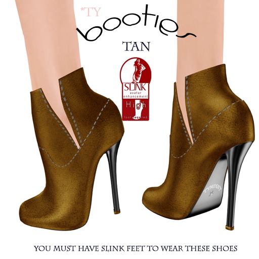 ::TY:: Booties Tan - slink high