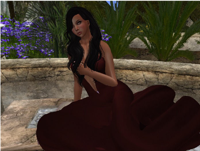 Red Diamonds Strapless Dress-LD