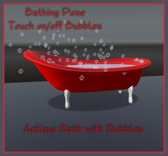 *Cupids* Antique Bubble Bath Red