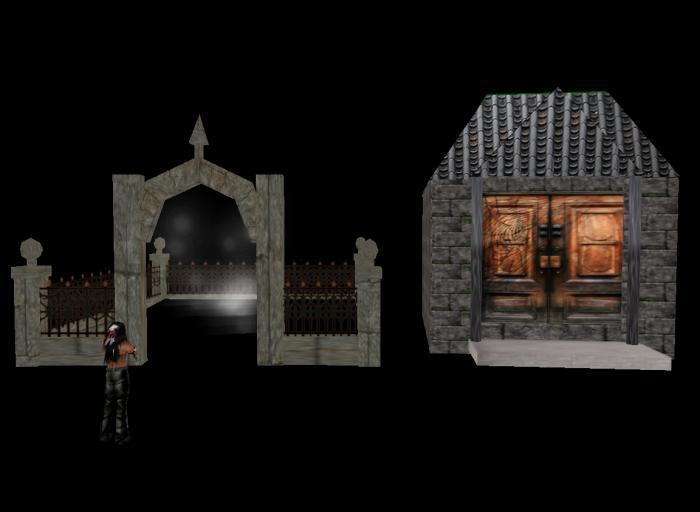 Gothic Cemetary - Mausoleum & Raven New
